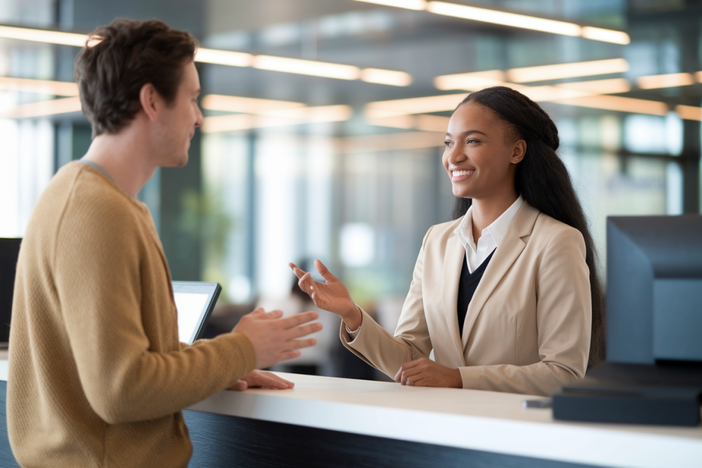 client-conseiller-comptoir-banque
