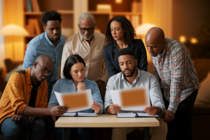 groupe-divers-table-document-salon
