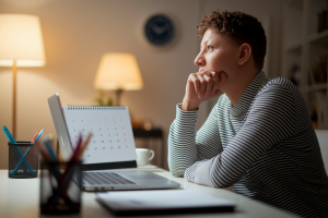 personne-bureau-ordinateur-calendrier-horloge