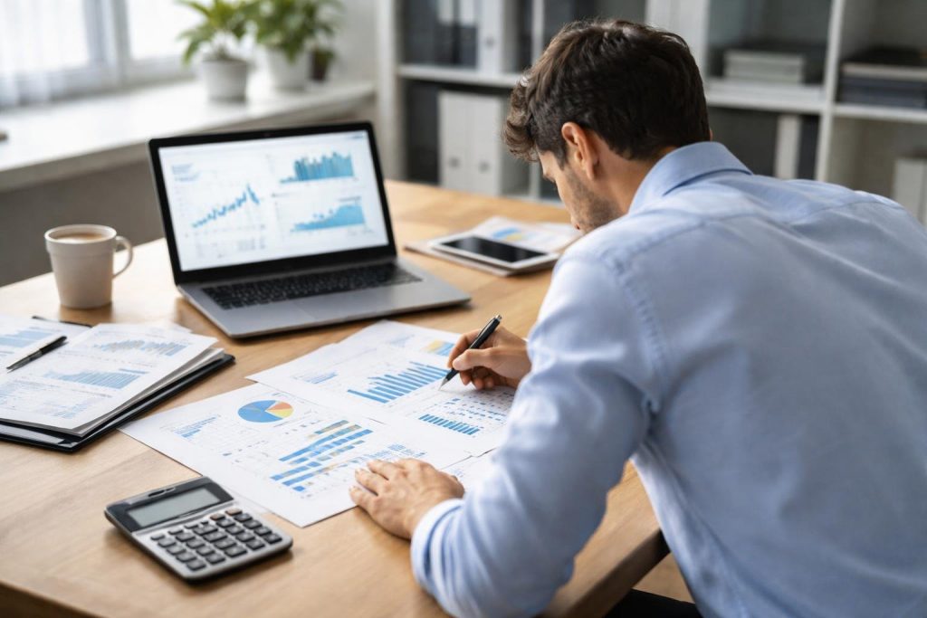 analyste-financier-bureau-graphique-ordinateur