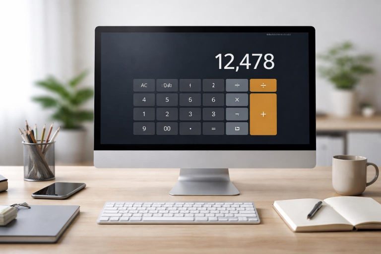 bureau-moderne-ecran-calcule-documents