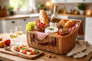 repas-panier-pique-nique-table-bois