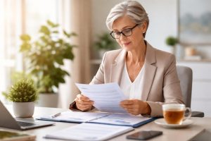 personne-bureau-documents-plante-tasse