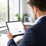 professionnel-tablette-bureau-moderne-plantes